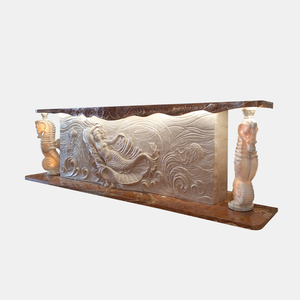 Artistic Console With Columns